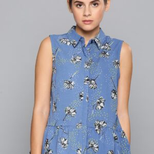 Chemistry Women Printed Peplum Top