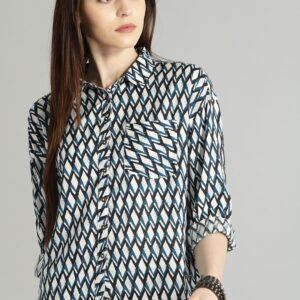 Roadster Women Regular Fit Printed Casual Shirt