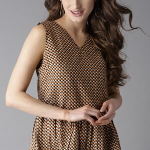 HERE&NOW Women Printed Peplum Top