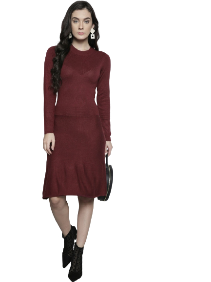 DOROTHY PERKINS Women Solid A-Line Jumper Dress