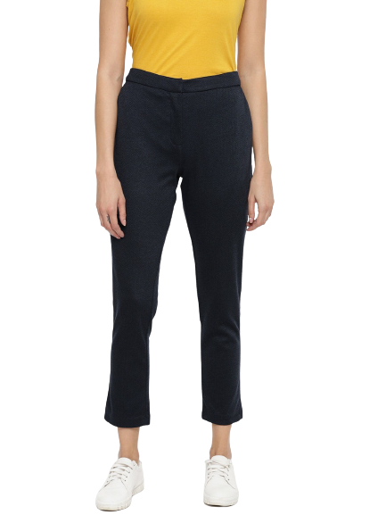 ether Women Self Design Trouser