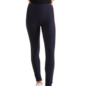 MANGO Women Striped Leggings