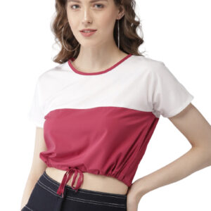 Mast & Harbour Women Colourblocked Boxy Top