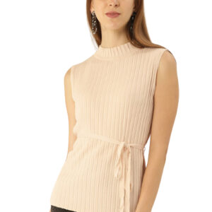 MANGO Women Self-Striped Top