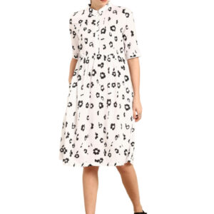 Ether Women Floral Printed Fit and Flare Dress