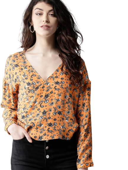 Moda Rapido Women Printed Wrap Top