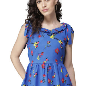 Moda Rapido Women Printed Peplum Top