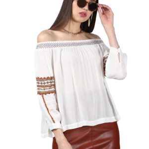 Miss Bennett Self-Design Bardot Top