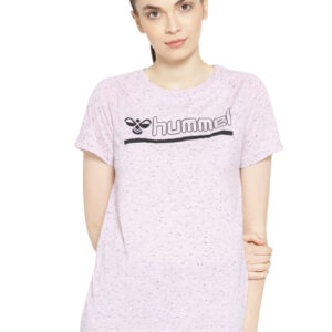 hummel Women Printed Detail Round Neck T-shirt