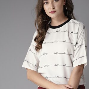 Moda Rapido Women Striped Boxy Top