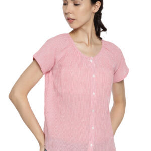 People Women Striped Pure Cotton Top