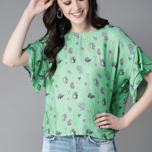 Moda Rapido Women Printed Boxy Top