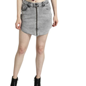 Roadster Women Washed Denim A-line Skirt