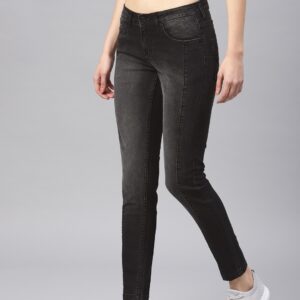 HRX by Hrithik Roshan Women Black Skinny Stretchable Jeans