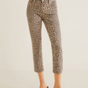 MANGO Women Printed Slim Fit Capri