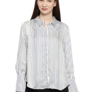 Allen Solly Woman  Regular Fit Striped Casual Shirt