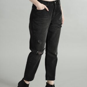 Roadster Women Solid Crop Jeans