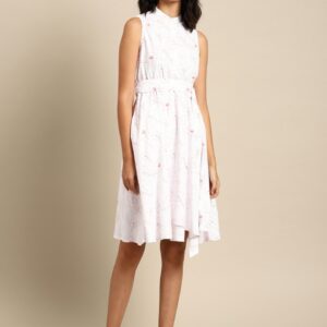 ether Women Printed Fit and Flare Dress