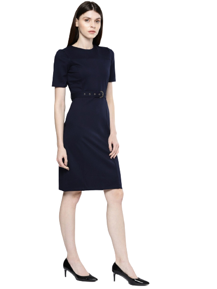 Chemistry Women Navy Sheath Dress