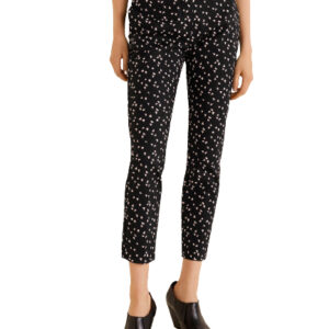 MANGO Women Regular Fit Printed Cropped Trousers