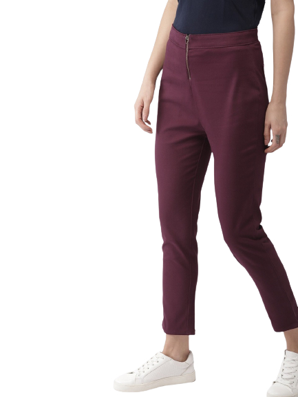 Mast & Harbour Women Solid Trouser