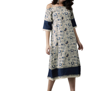 Anouk Women Printed A-Line Dress