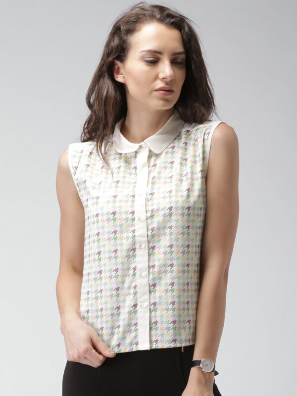 Mast & Harbour Printed Polyester Top