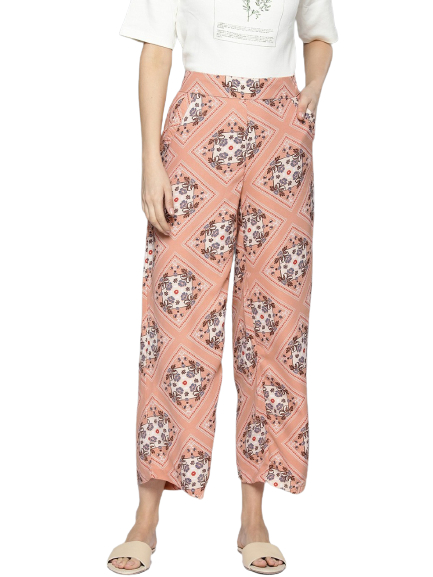 Chemistry Women Wide Leg Printed Cropped Palazzos