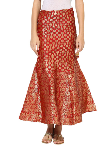 Juniper Jacquard Flared Maxi Skirt