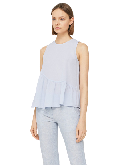 MANGO Women Solid A-Line Top