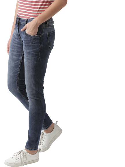 Mast & Harbour Women Skinny Fit Mid-Rise Clean Look Stretchable Jeans