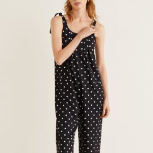 MANGO Printed Capri Jumpsuit