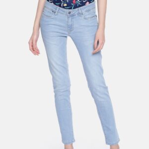 Allen Solly Woman Skinny Fit Stretchable Cropped Jeans