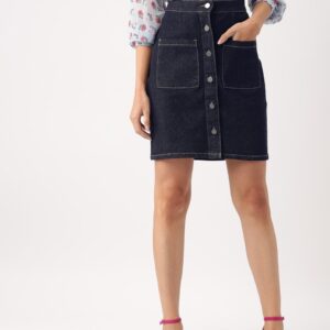 DressBerry Women Straight Denim Skirt