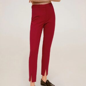 MANGO Women Regular Fit Solid Trousers