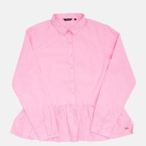 Park Avenue Women Pink Solid Shirt Style Pure Cotton shirt