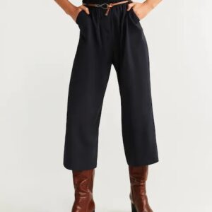 MANGO Women Ruched waist trousers