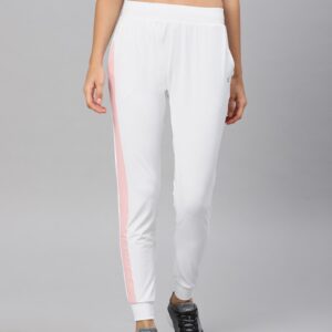 HRX by Hrithik Roshan Women White Solid Joggers