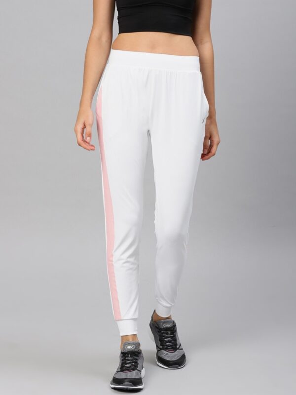 HRX by Hrithik Roshan Women White Solid Joggers