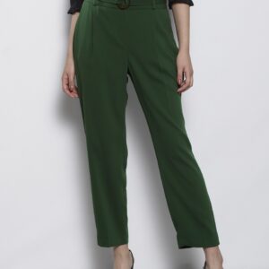 DOROTHY PERKINS Women Tapered Fit Solid Formal Trousers