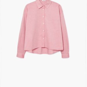 Mango Cropped cotton shirt for Women