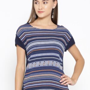 OVS Women Navy Striped Top