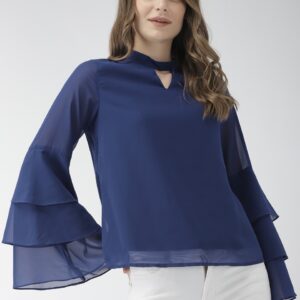 Mast & Harbour Women  Solid A-Line Top