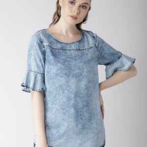 Marks & Spencer Women  Chambray Washed Top