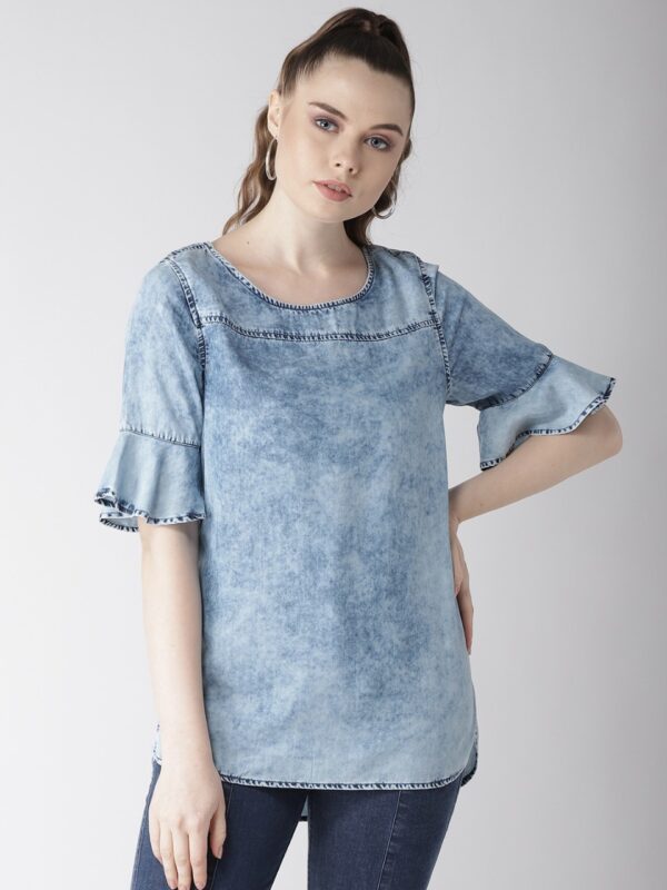 Marks & Spencer Women  Chambray Washed Top