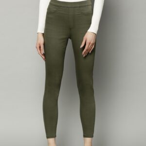 Marks & Spencer Women Flexi Fit Solid Cropped Treggings