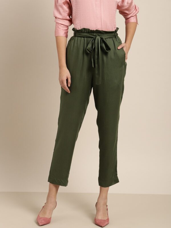 her by invictus Women Solid Trousers