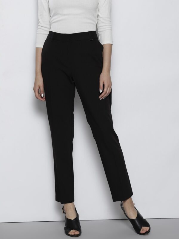 DOROTHY PERKINS Women Slim Fit Solid Formal Trousers