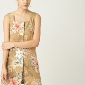 MANGO Women Floral Printed A-Line Dress