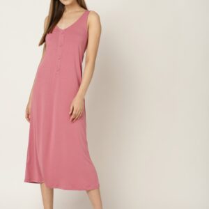 MANGO Women Solid A-Line Dress